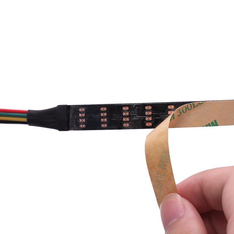 DC12V GS8208 96LEDs/m High-Density Individual Addressable RGBIC Black PCB LED Strip Light, Engineering Type DC12V GS8208 96LEDs/m High-Density Individual Addressable RGBIC Black PCB LED Strip Light, Engineering Type
